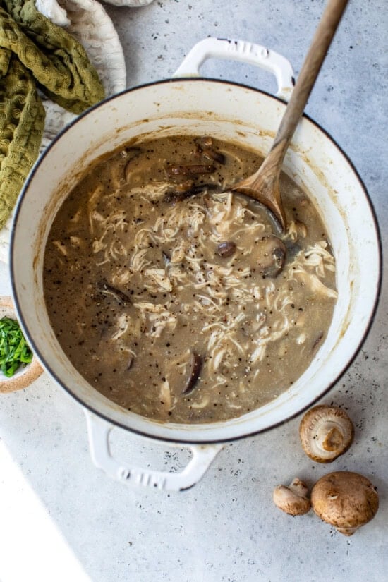 Creamy Chicken and Mushroom Soup