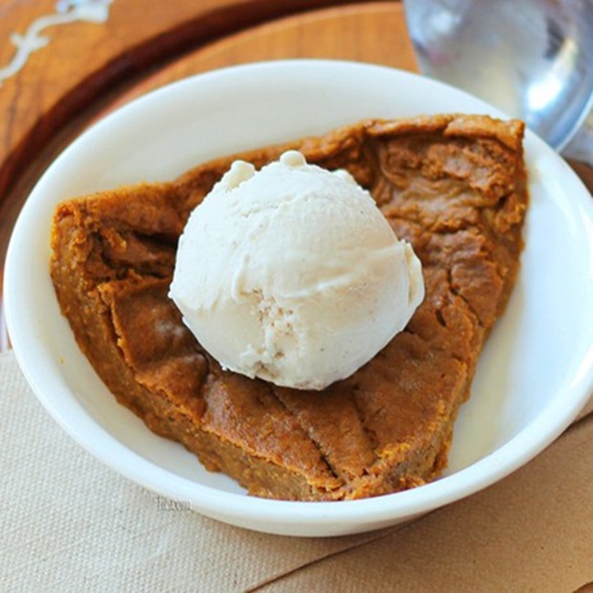 Crustless Pumpkin Pie Vegan