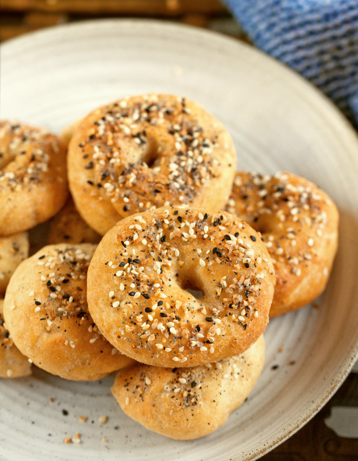 Easy Bagels with Sesame Seeds and Self Rising Flour