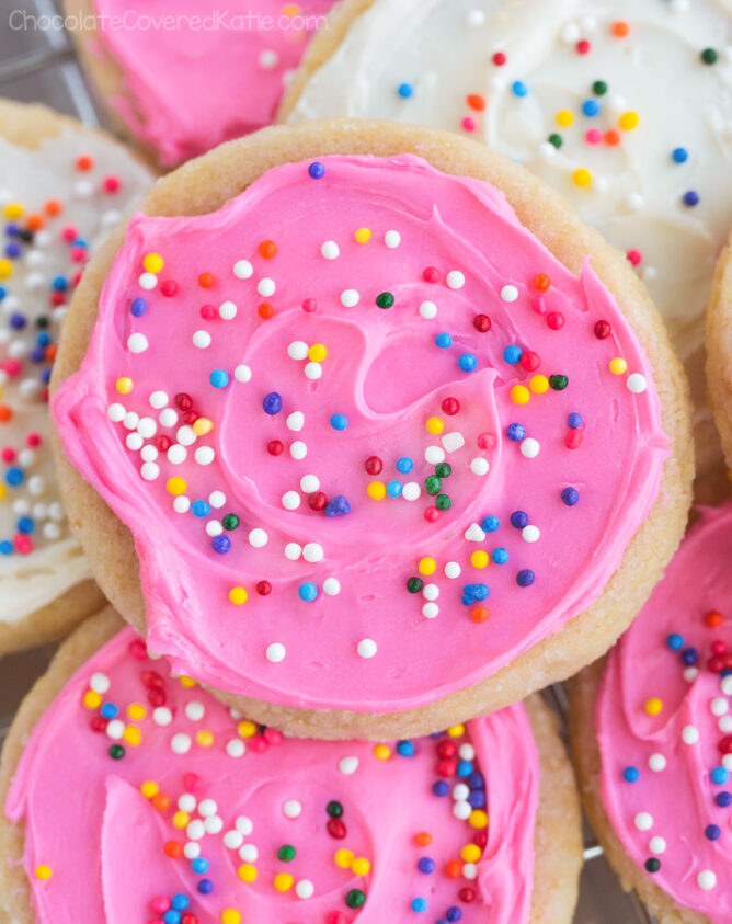 Frosted Vegan Sugar Cookies