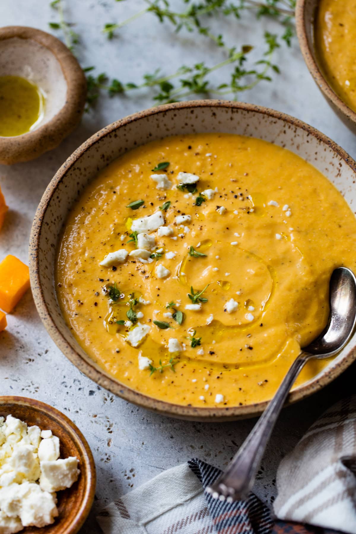 Butternut Squash Feta Soup