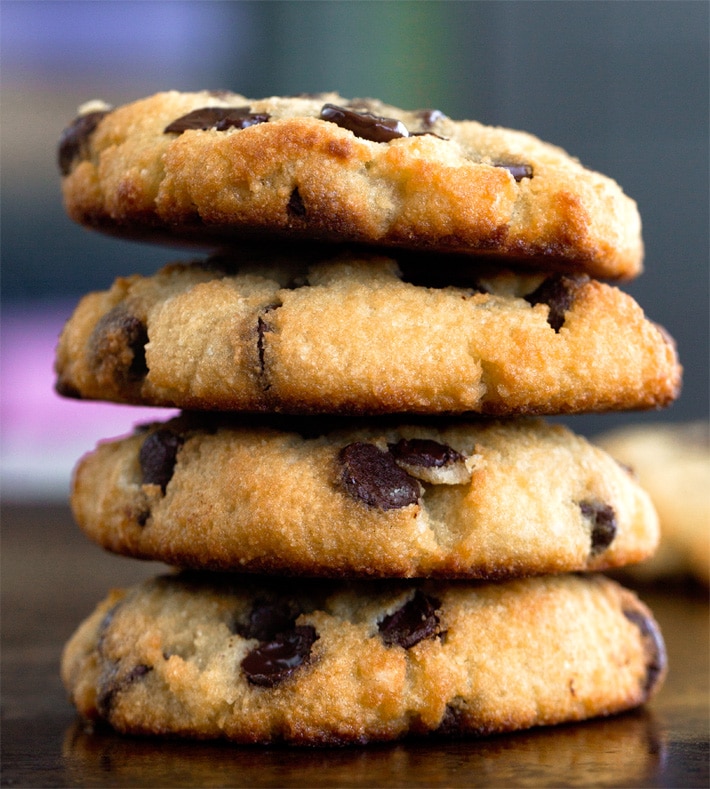 Coconut Flour Chocolate Chip Cookies