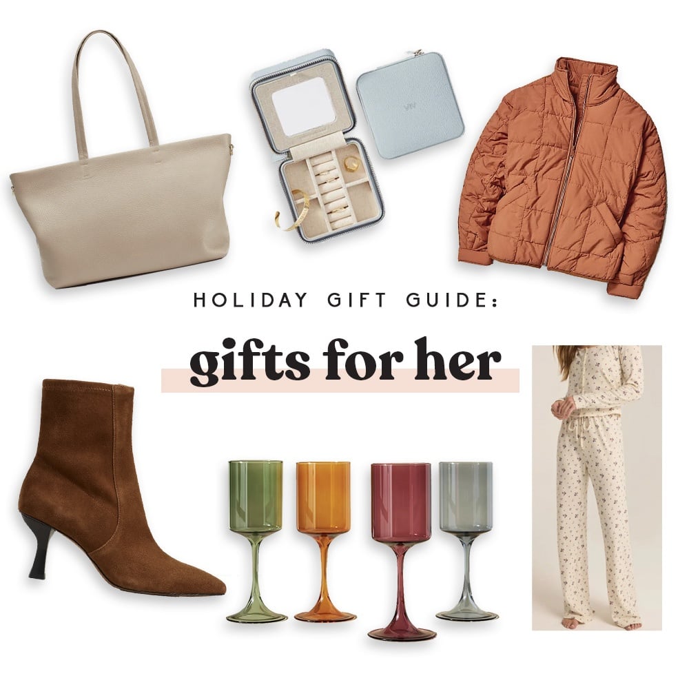 collage of gifts for her