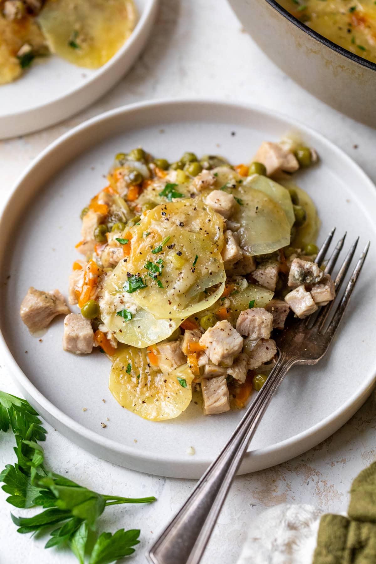 Turkey Pot Pie Gratin