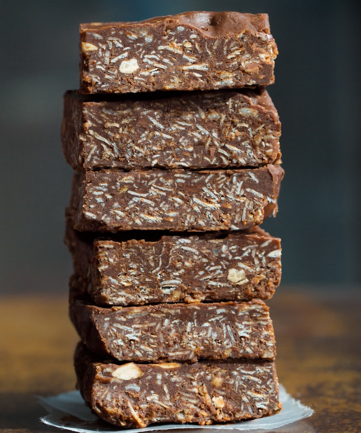 No Bake Chocolate Oatmeal Bar Recipe