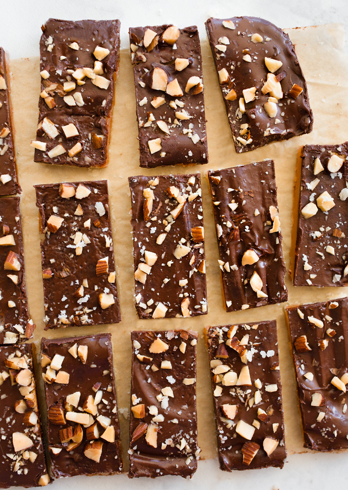 Chocolate Covered Vegan Toffee With Nuts