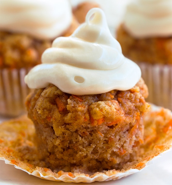 Gluten Free Carrot Cake Cupcakes