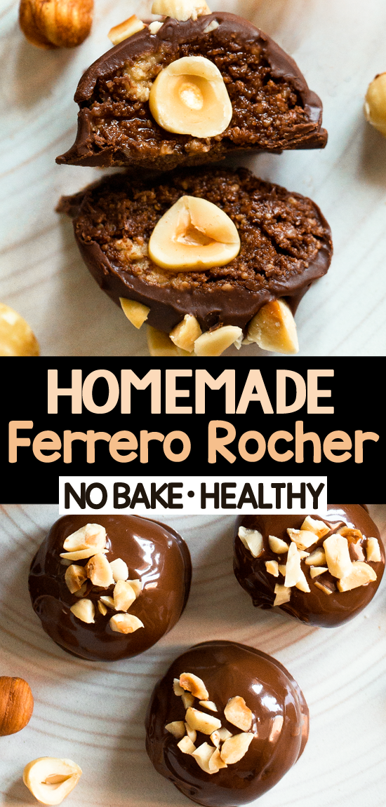 No Bake Homemade Ferrero Rocher (Vegan, Keto)