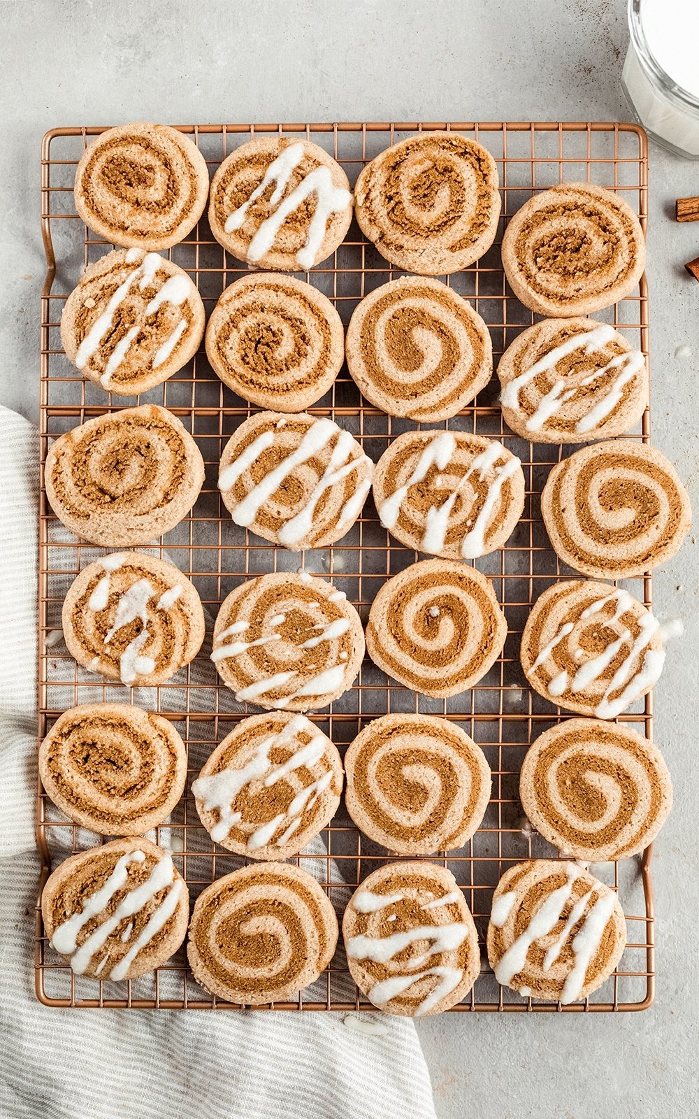 grain free gingerdoodle cookies on a wire rack