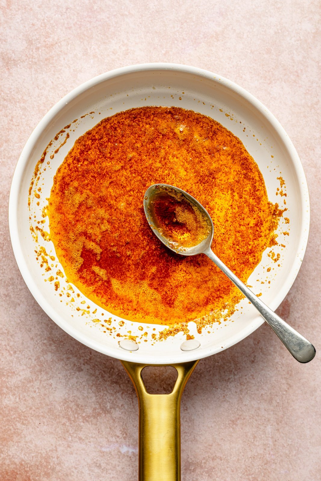 paprika butter in a skillet