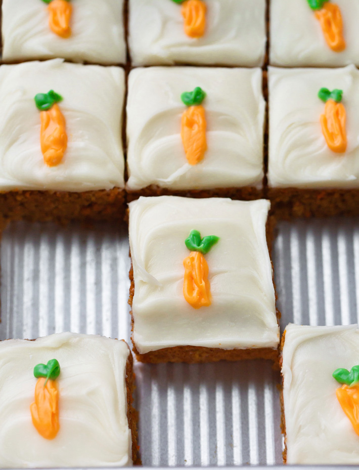 Easy Healthy Carrot Cake Bar Recipe