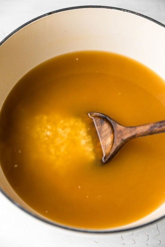 rice and broth