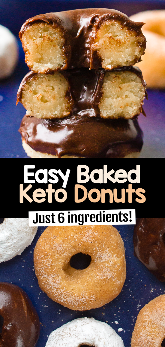 Easy Baked Keto Donuts (Glazed, Powdered, And Chocolate) Easy Baked Keto Donuts (Glazed, Powdered, And Chocolate)