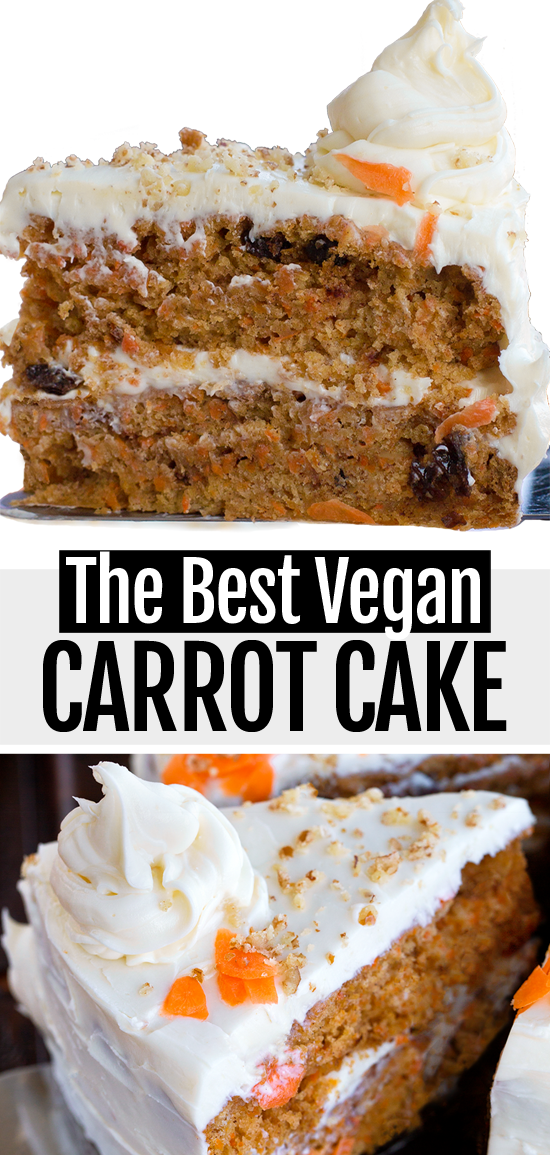 Easy Healthy Vegan Carrot Cake Recipe (With Vegan Cream Cheese Frosting)