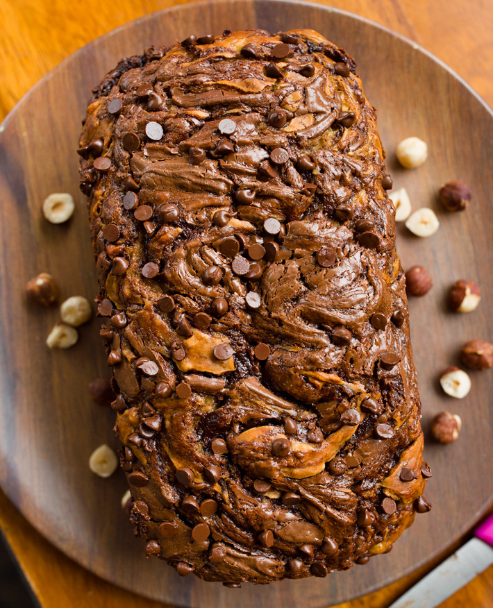 Marbled Banana Bread With Nutella Marbled Banana Bread With Nutella