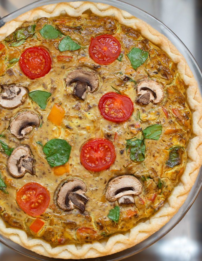 Eggless Quiche (Dairy Free)