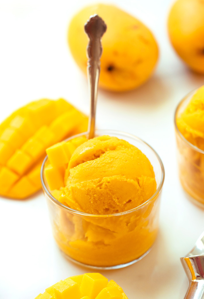 Healthy Mango Sorbet
