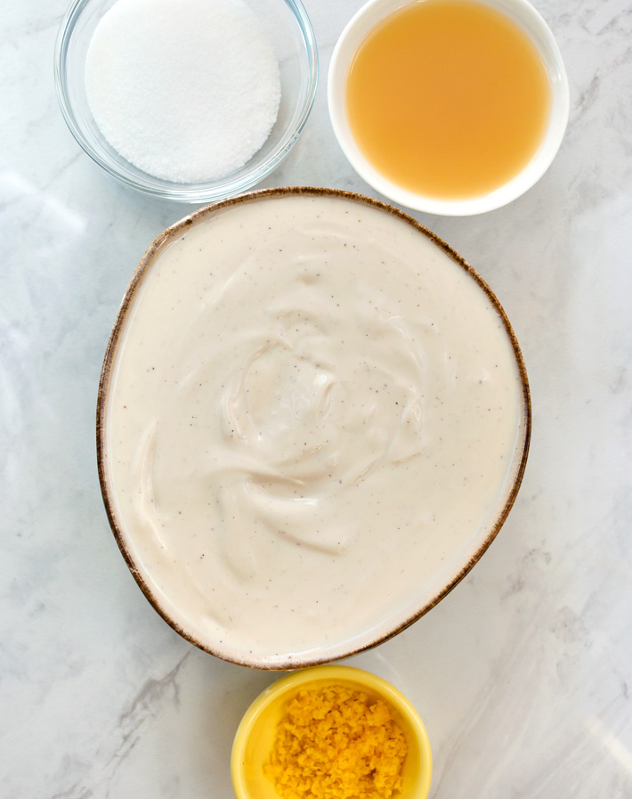 Lemon Frozen Yogurt Ingredients