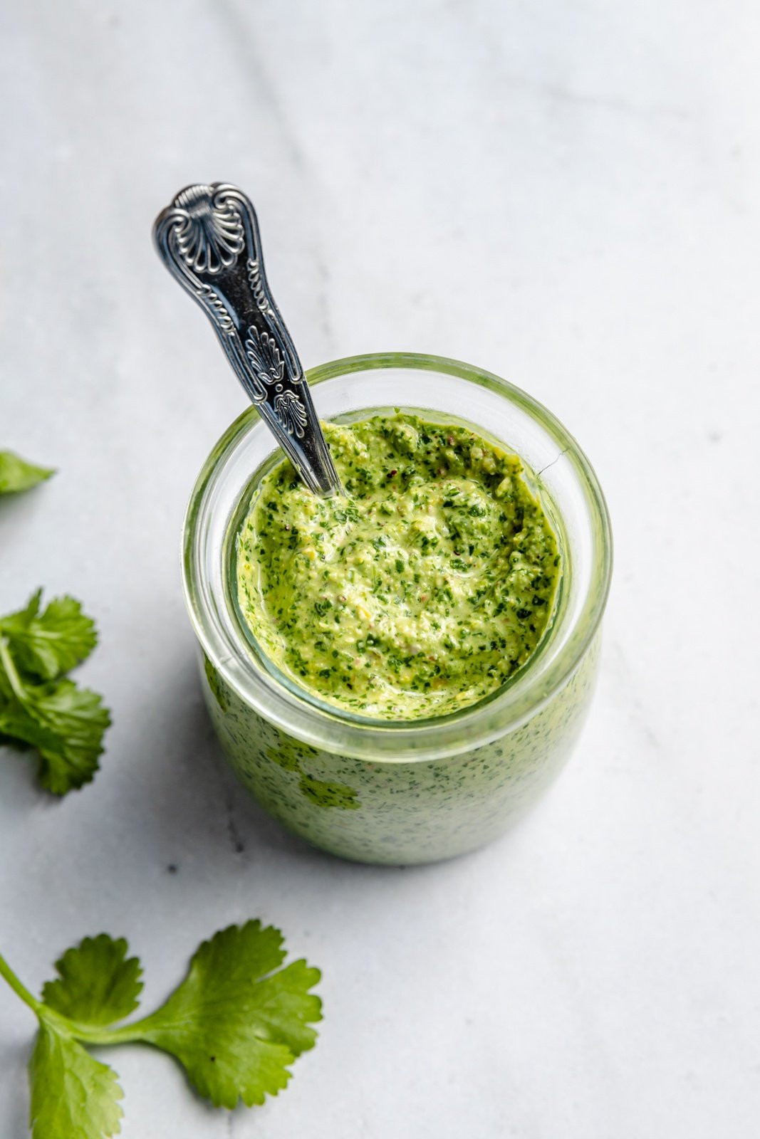 homemade pesto in a jar