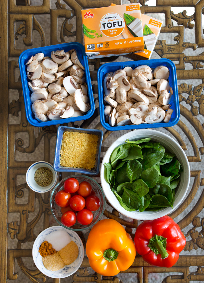 Tofu Quiche Ingredients