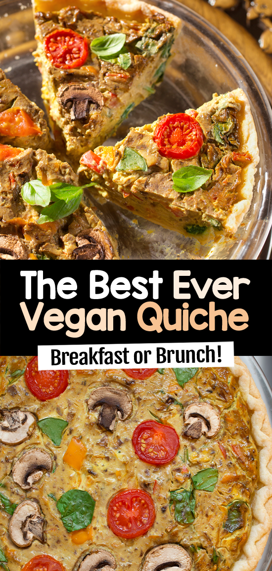 Vegan Tofu Quiche (Gluten Free, Crust Or Crustless)