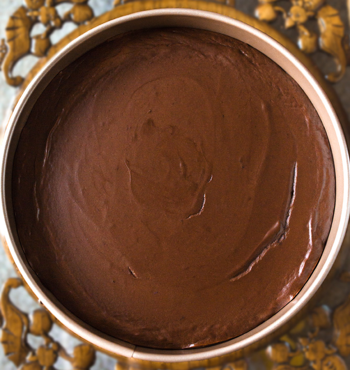 Whole Chocolate Cheesecake In Springform Pan