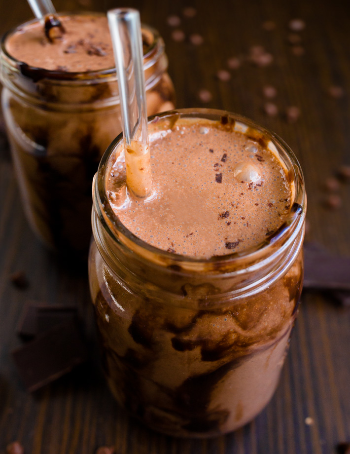 Chocolate Protein Smoothie (No Banana)