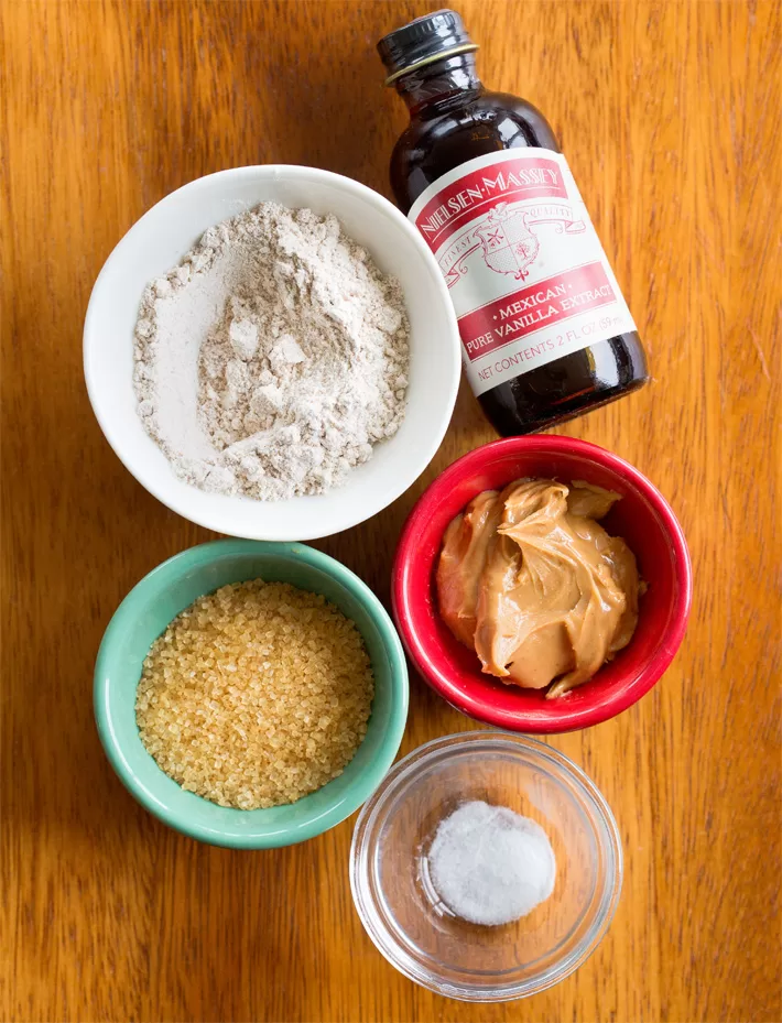 Small Batch Peanut Butter Cookie Ingredients