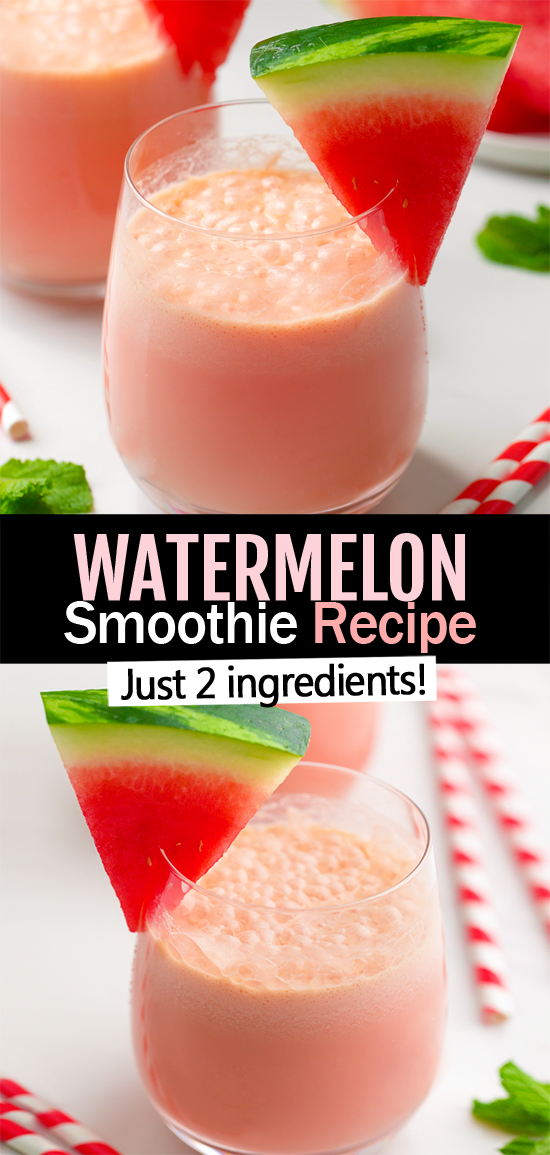 2 ingredient Easy Watermelon Smoothie