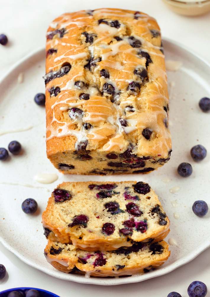 Blueberry Bread Loaf Cake