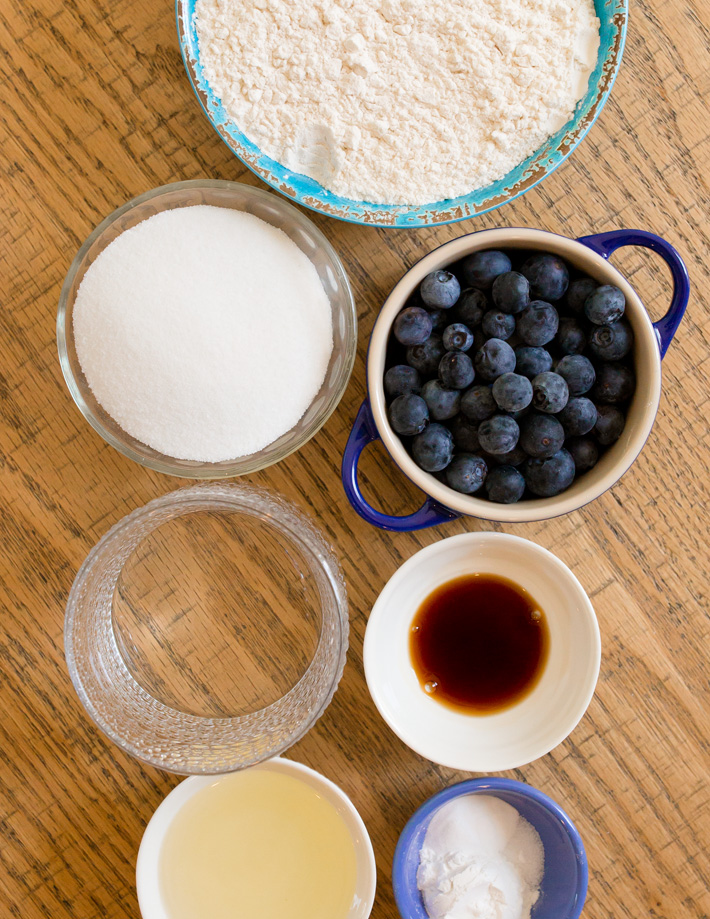Homemade Blueberry Bread Ingredients