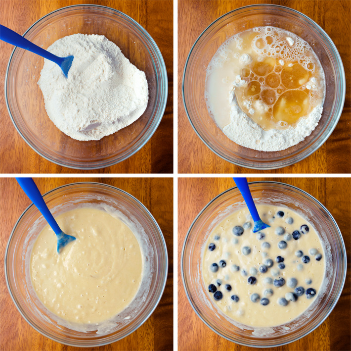 How to make blueberry bread (step by step)